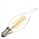 E12 E14 4W LED Filament Bulb Candelabra Spotlight Candle Lamp 5Pcs